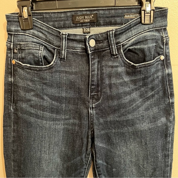 Judy Blue Size 26 or 3 slim bootcut jeans  non-distressed - Picture 3 of 5